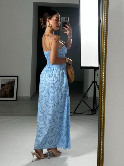 Midi Dress Aria celeste Midi Dress Aria celeste