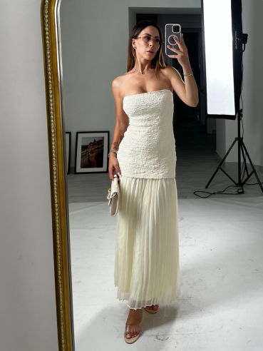 Midi Dress Isabel crema