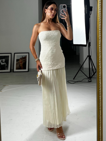 Midi Dress Isabel crema