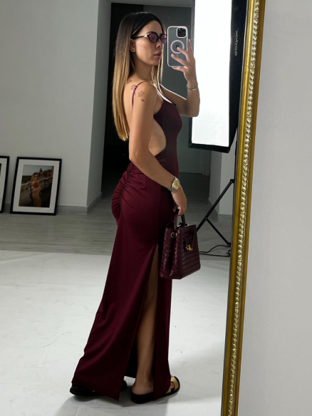 Dress Aisha bordeaux