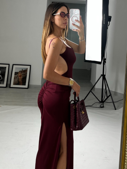 Dress Aisha bordeaux