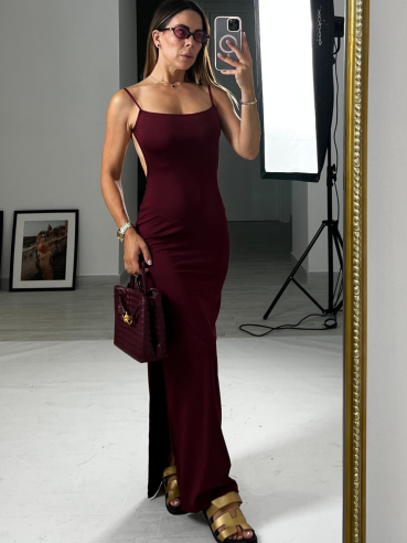 Dress Aisha bordeaux