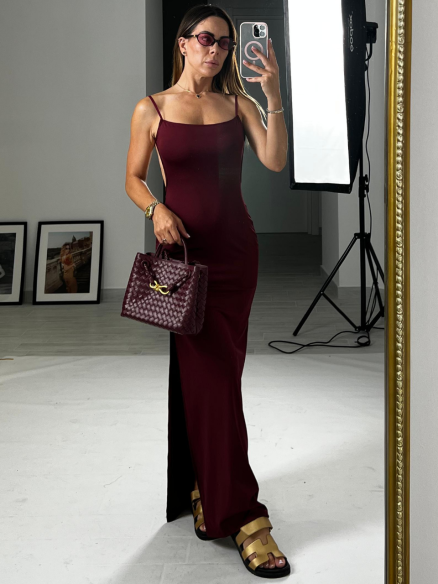 Dress Aisha bordeaux