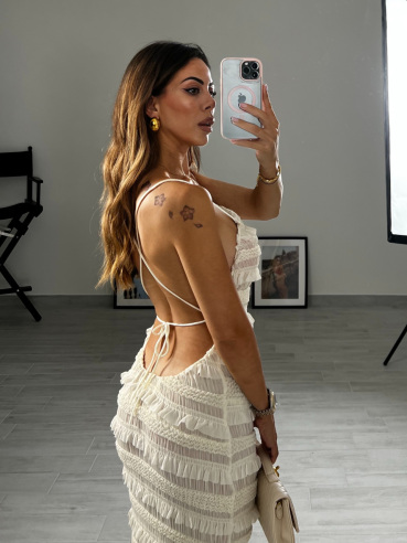 Midi Dress Seira crema