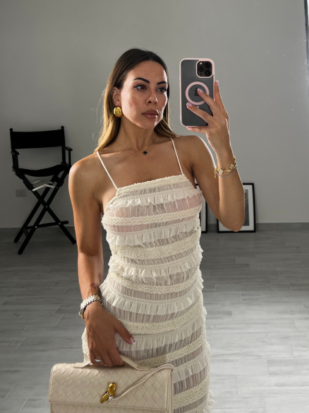 Midi Dress Seira crema