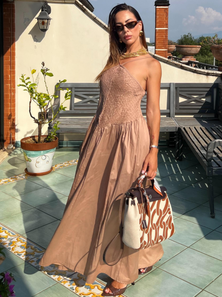 Maxi Dress Francesca beige Maxi Dress Francesca beige
