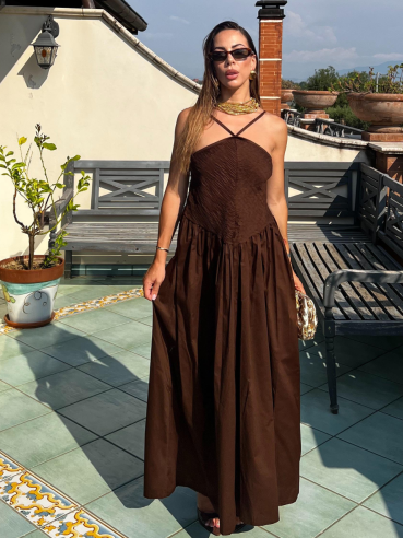Maxi Dress Francesca choco