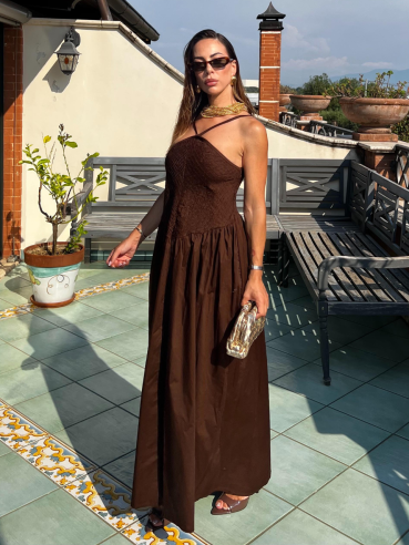 Maxi Dress Francesca choco