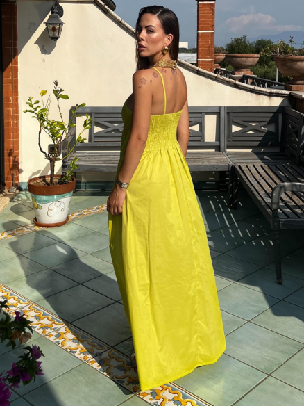 Maxi Dress Francesca verde acido Maxi Dress Francesca verde acido