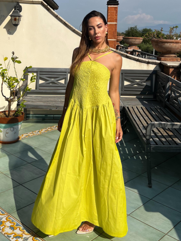 Maxi Dress Francesca verde acido