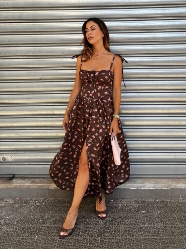 Midi Dress Praya rose choco