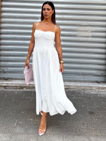 Midi Dress Lucy bianco