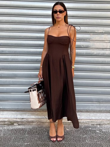Midi Dress Lucy choco