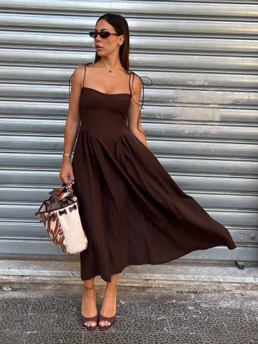 Midi Dress Lucy choco