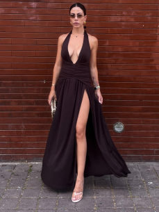 Long Dress Luna choco