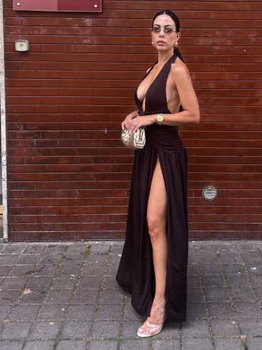 Long Dress Luna choco