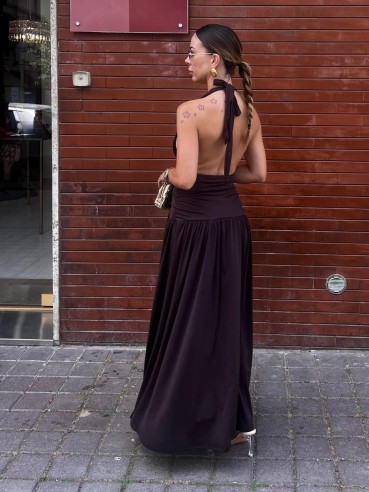 Long Dress Luna choco