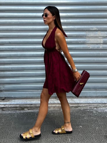 Mini Dress Kelly bordeaux