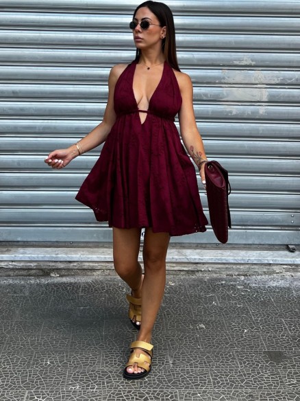 Mini Dress Kelly bordeaux Mini Dress Kelly bordeaux