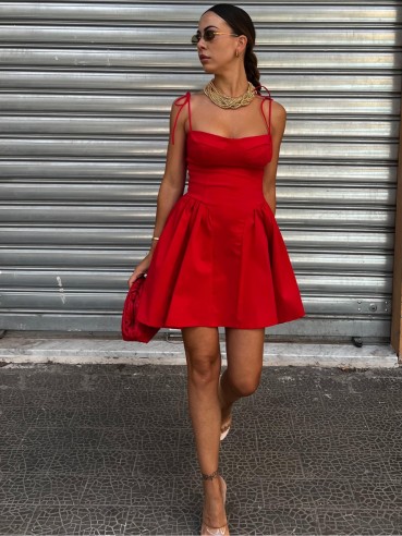 Mini Dress Zaira rosso