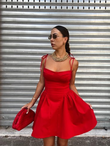 Mini Dress Zaira rosso