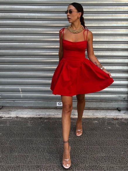 Mini Dress Zaira rosso Mini Dress Zaira rosso