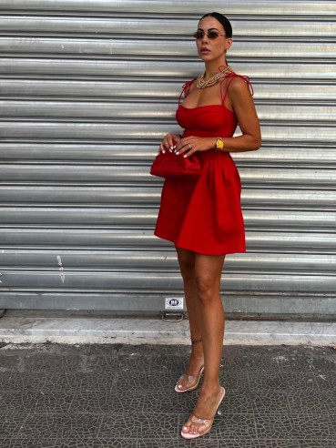 Mini Dress Zaira rosso