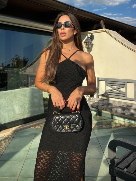 Midi Dress Harper nero Midi Dress Harper nero