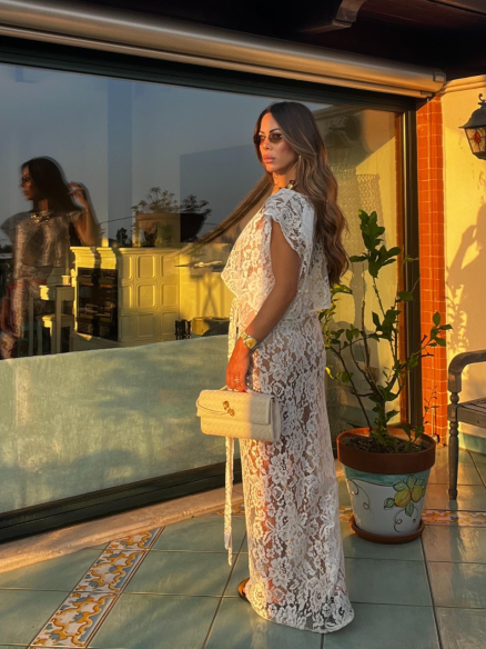 set pizzo luxury panna