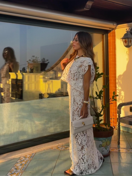 set pizzo luxury panna