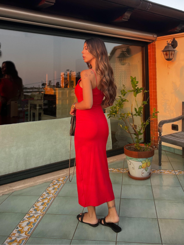 Vestito lycra rosso