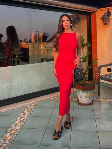 Vestito lycra rosso