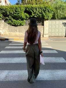 Pantalone Aurora verde 2