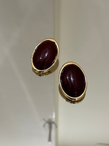 Orecchini Chloé bordeaux
