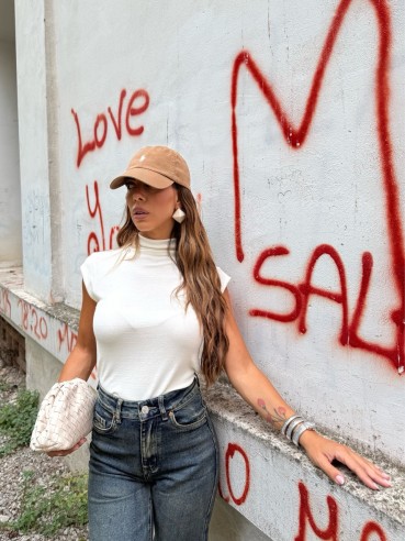 Top giromanica Kelly panna