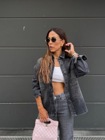 Camicia Marta Denim grigia