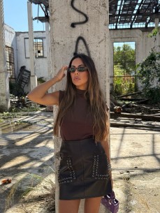 Gonna Elle similpelle choco