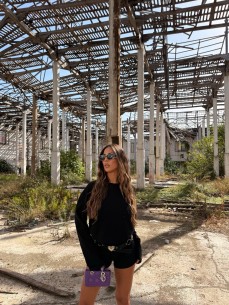 Shorts Lea suede nero 2