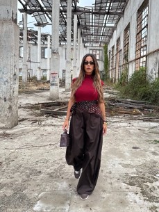 Pantalone Aurora choco 2