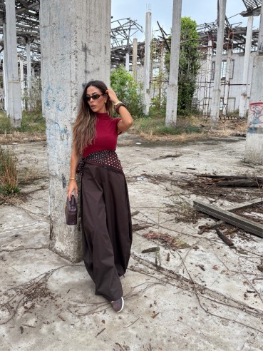 Pantalone Aurora choco