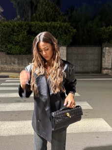 Blazer Iris similpelle nero 2