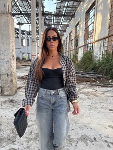 Camicia quadri nera 2