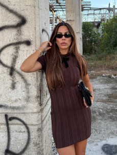 Mini Dress Clara choco