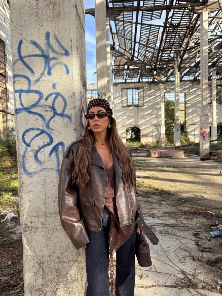 Chiodo Vanessa pelle choco