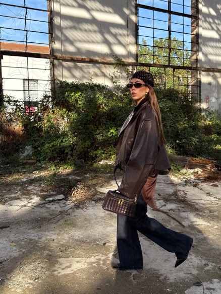 Chiodo Vanessa pelle choco