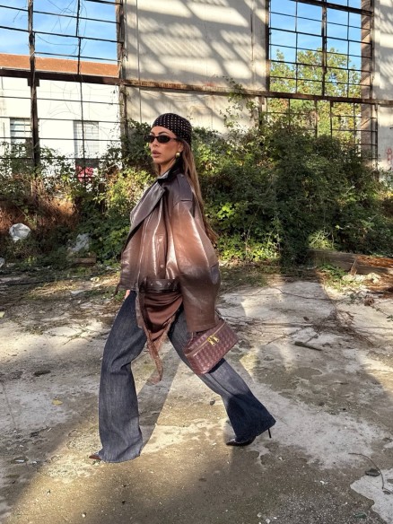 Chiodo Vanessa pelle choco