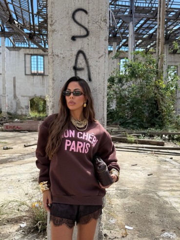 Felpa mon chéri choco