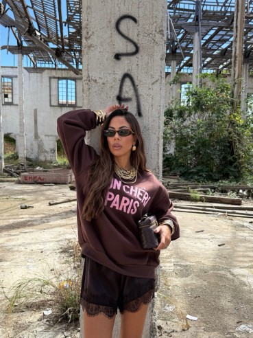 Felpa mon chéri choco