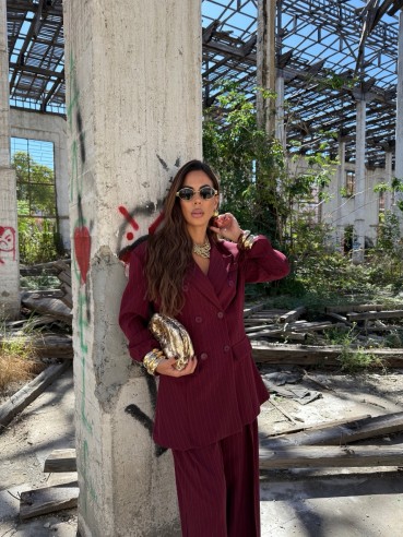 Tailleur Mara Bordeaux