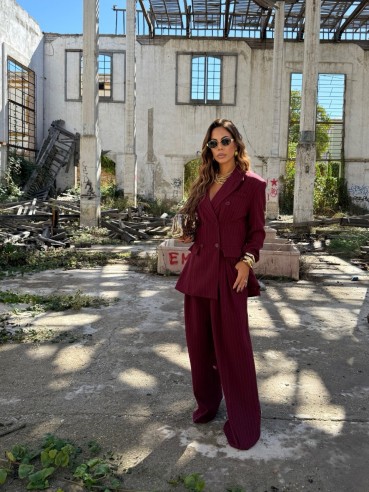 Tailleur Mara Bordeaux